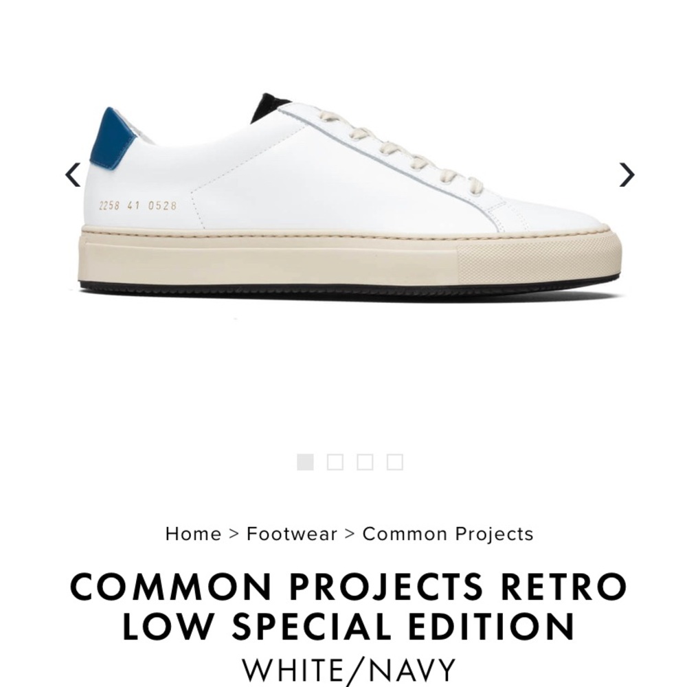 🚨 SOLD🚨Common Projects Retro Low Special Edition